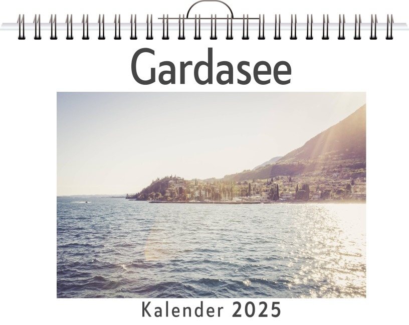 Gardasee - (Wandkalender 2025, Kalender DIN A4 quer, Monatskalender im Querformat mit Kalendarium, das perfekte Geschenk) - Emil Möller
