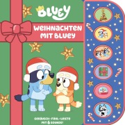 Cover-Bild zum Titel 'Bluey - Weihnachten mit Bluey - Soundbuch mit Fühlleiste und 6 Geräuschen für Kinder ab 3 Jahren' von ''