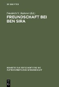 Cover-Bild zum Titel 'Freundschaft bei Ben Sira' von ''