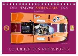Cover-Bild zum Titel 'Legenden des Rennsports Historic Sports Cars 1960-1975 (Tischkalender 2026 DIN A5 quer), CALVENDO Monatskalender' von 'Bernhard Schmerl'