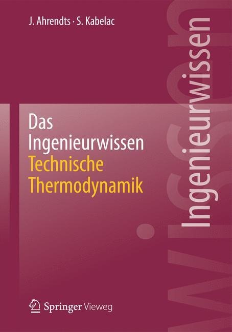 Das Ingenieurwissen: Technische Thermodynamik - Stephan Kabelac, Joachim Ahrendts