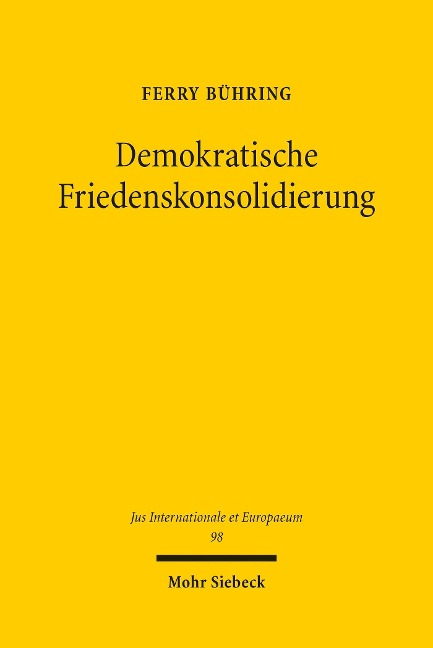 Demokratische Friedenskonsolidierung - Ferry Bühring