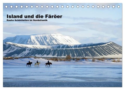 Island und die Färöer (Tischkalender 2024 DIN A5 quer), CALVENDO Monatskalender - Reinhard Pantke