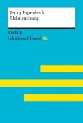 Cover-Bild zum Titel 'Heimsuchung von Jenny Erpenbeck: Lektüreschlüssel mit Inhaltsangabe, Interpretation, Prüfungsaufgaben mit Lösungen, Lernglossar. (Reclam Lektüreschlüssel XL) | Deutsch-Unterricht, Klausur-Vorbereitung' von 'Jenny Erpenbeck, Swantje Ehlers'