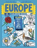 The Europe Coloring Book: 45 Maps with Capitals and National Symbols - Jen Racine