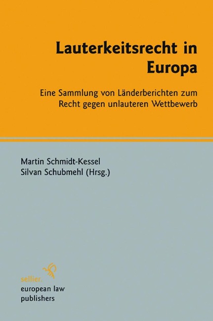 Lauterkeitsrecht in Europa - 