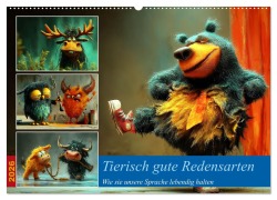 Tierisch gute Redensarten (Wandkalender 2026 DIN A2 quer), CALVENDO Monatskalender - Steffen Gierok-Latniak