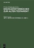 Cover-Bild zum Titel 'Hebräisches Wörterbuch zu Jeremia' von 'Wilhelm Rudolph'