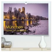 Cover-Bild zum Titel 'München - Lichter der Großstadt (hochwertiger Premium Wandkalender 2026 DIN A2 quer), Kunstdruck in Hochglanz' von 'Felix Schwab'