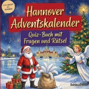Cover-Bild zum Titel 'Hannover-Adventskalender: Quiz-Buch mit Fragen und Rätsel' von 'Schlauvento Interactive'