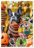 Frenchie Couture - Französische Bulldoggen in Strick-Chic (Wandkalender 2025 DIN A4 hoch), CALVENDO Monatskalender - Anja Frost