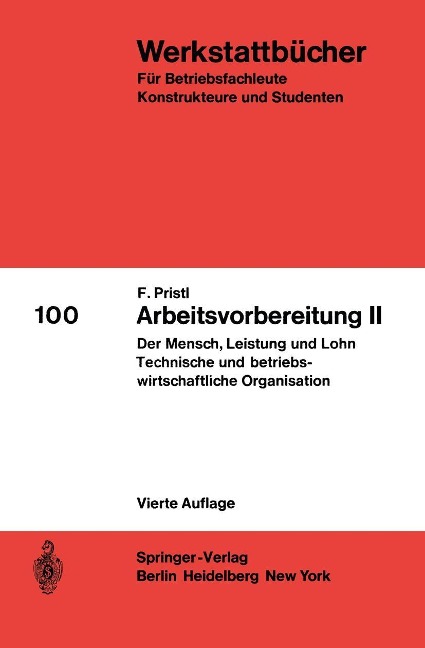 Arbeitsvorbereitung II - F. Pristl