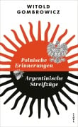 Cover-Bild zum Titel 'Polnische Erinnerungen | Argentinische Streifzüge' von 'Witold Gombrowicz'