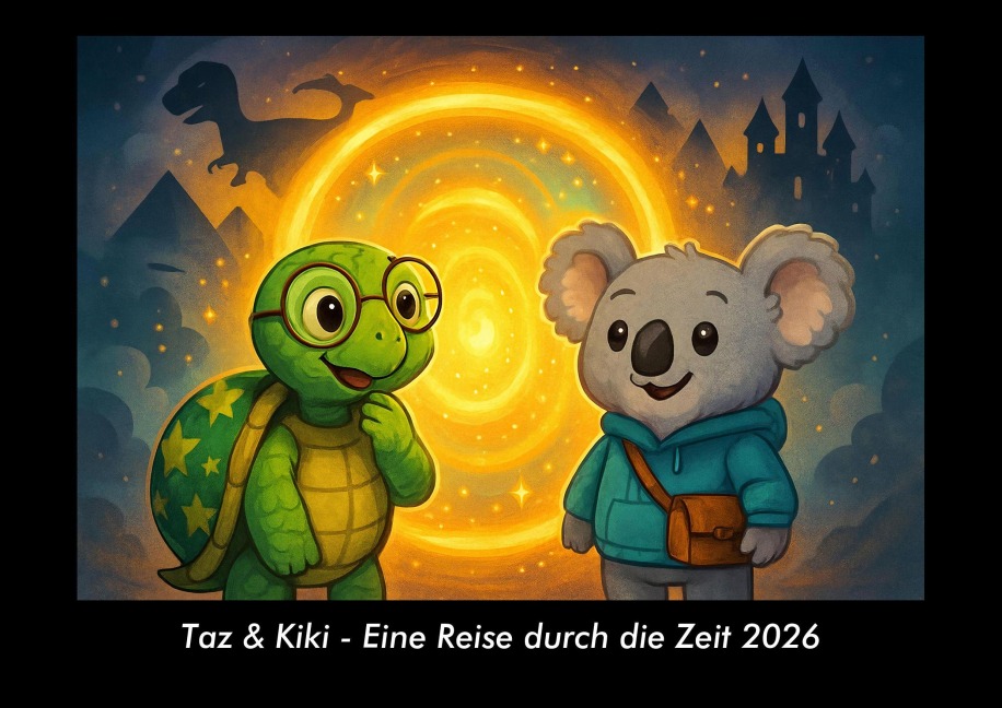 Taz & Kiki - Eine Reise durch die Zeit 2026 Fotokalender DIN A3 - Tobias Schmitt, Kevin Heber