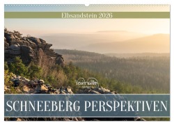 Cover-Bild zum Titel 'Schneeberg Perspektiven - Elbsandstein (Wandkalender 2026 DIN A2 quer), CALVENDO Monatskalender' von 'Kevin Walther'