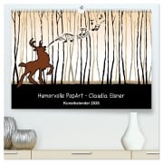 Cover-Bild zum Titel 'Humorvolle PopArt - Kunstkalender von Claudia Elsner (hochwertiger Premium Wandkalender 2026 DIN A2 quer), Kunstdruck in Hochglanz' von 'Claudia Elsner'