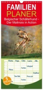 Cover-Bild zum Titel 'Familienplaner 2027 - Belgischer Schäferhund - Der Malinois in Action mit 5 Spalten (Wandkalender, 21 x 45 cm) CALVENDO' von 'Tanja Brandt'