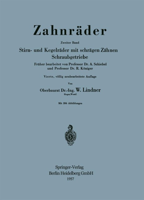 Zahnräder - A. Schiebel