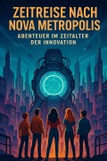 Cover-Bild zum Titel 'Zeitreise nach Nova Metropolis : Abenteuer im Zeitalter der Innovation' von 'Ponpon'