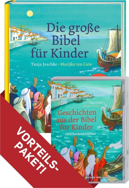 Die große Bibel für Kinder. Kombi-Paket (Buch + DVD) - Tanja Jeschke