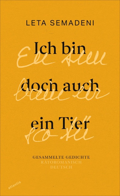 Ich bin doch auch ein Tier - Eu sun bain eir sco Tü - Leta Semadeni