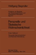 Cover-Bild zum Titel 'Personelle und Statistische Wahrscheinlichkeit' von 'Wolfgang Stegmüller'