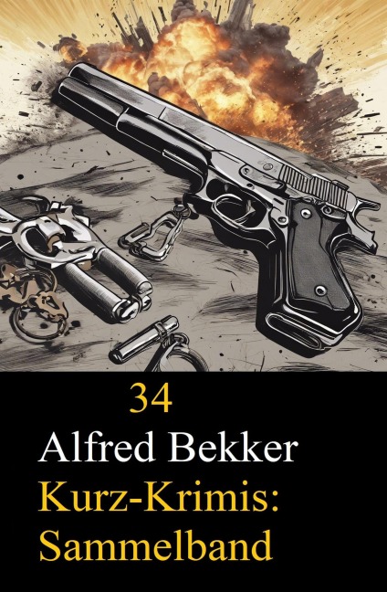 34 Alfred Bekker Kurz-Krimis: Sammelband - Alfred Bekker