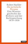 Cover-Bild zum Titel 'Die juristische Persona' von 'Ruben Hackler'