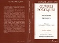 Cover-Bild zum Titel 'Oeuvres poétiques' von 'Mamani'