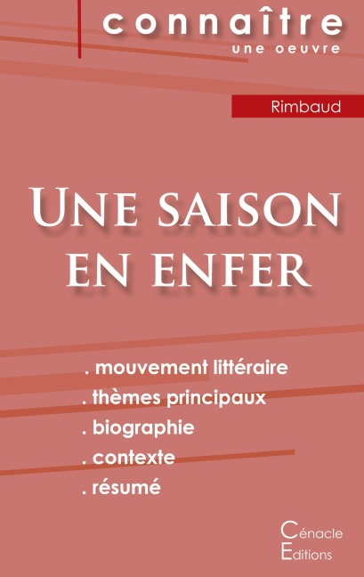 Fiche de lecture Une saison en enfer de Arthur Rimbaud (analyse littéraire de référence et résumé complet) - Arthur Rimbaud