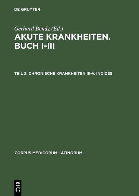 Chronische Krankheiten III-V. Indizes - 