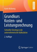 Cover-Bild zum Titel 'Grundkurs Kosten- und Leistungsrechnung' von 'Karin Nickenig'