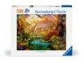 Cover-Bild zum Titel 'Erwachsenenpuzzle 500 Teile - Im Dinoland' von ''