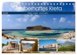Cover-Bild zum Titel 'Zauberhaftes Kreta (Tischkalender 2026 DIN A5 quer), CALVENDO Monatskalender' von 'Frauke Scholz'