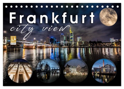Frankfurt city view (Tischkalender 2024 DIN A5 quer), CALVENDO Monatskalender - Monika Schöb