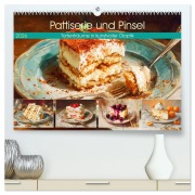 Cover-Bild zum Titel 'Pattiserie und Pinsel. Tortenträume in kunstvoller Öloptik (hochwertiger Premium Wandkalender 2026 DIN A2 quer), Kunstdruck in Hochglanz' von 'Rose Hurley'
