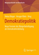 Cover-Bild zum Titel 'Demokratiepolitik' von ''