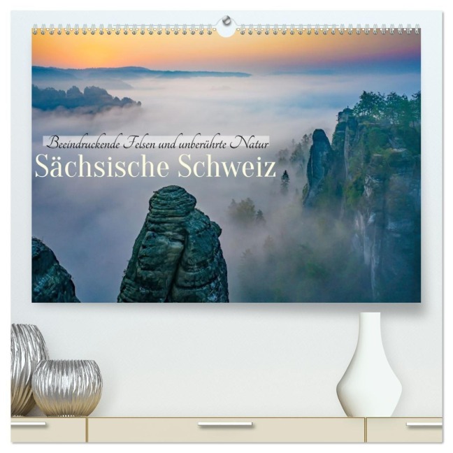 Sächsische Schweiz - Beeindruckende Felsen und unberührte Natur (hochwertiger Premium Wandkalender 2026 DIN A2 quer), Kunstdruck in Hochglanz - Thomas Bugdoll