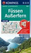 Cover-Bild zum Titel 'KOMPASS Wanderkarte 4 Füssen, Außerfern 1:50.000' von ''