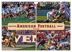 Cover-Bild zum Titel 'American Football - athletisch und riskant (Wandkalender 2026 DIN A4 quer), CALVENDO Monatskalender' von 'Peter Roder'