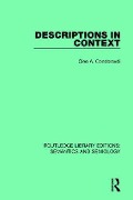Descriptions in Context - Cleo A Condoravdi