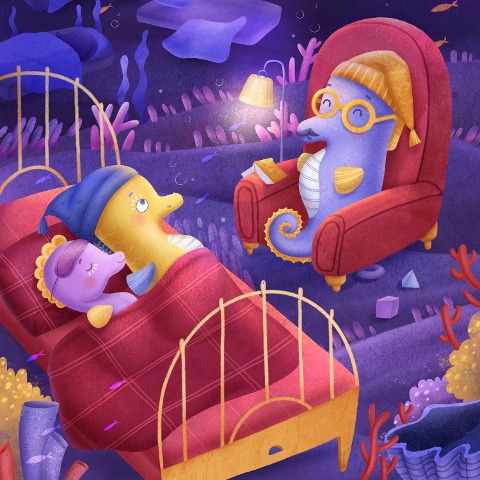 Sandy Seahorse did not want to go to bed - Linnea Taylor