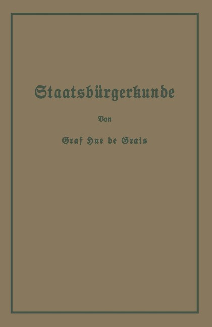 Staatsbürgerkunde - Hue De Grais