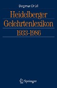 Cover-Bild zum Titel 'Heidelberger Gelehrtenlexikon 1933-1986' von 'Dagmar Drüll'
