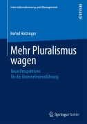 Cover-Bild zum Titel 'Mehr Pluralismus wagen' von 'Bernd Holzinger'