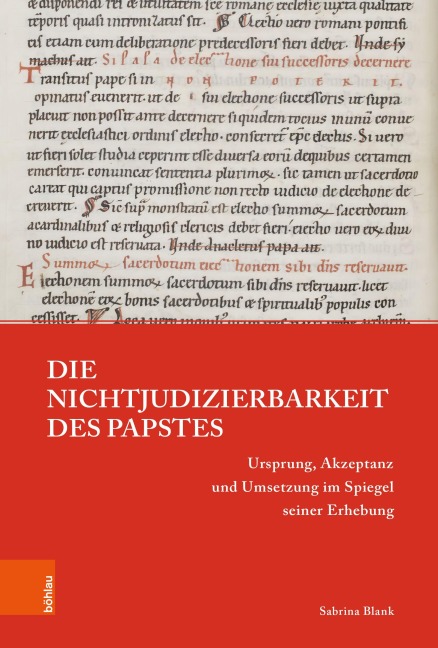 Die Nichtjudizierbarkeit des Papstes - Sabrina Blank