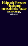 Cover-Bild zum Titel 'Gesammelte Schriften 5. Macht und menschliche Natur' von 'Helmuth Plessner'