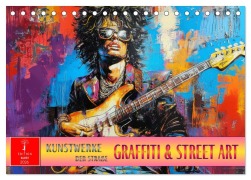 Cover-Bild zum Titel 'Graffiti & Street Art - Kunstwerke der Straße (Tischkalender 2026 DIN A5 quer), CALVENDO Monatskalender' von 'Peter Roder'