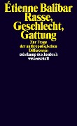 Rasse, Geschlecht, Gattung - Étienne Balibar