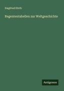 Cover-Bild zum Titel 'Regententabellen zur Weltgeschichte' von 'Siegfried Hirth'
